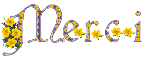 Gif animé merci fleurs